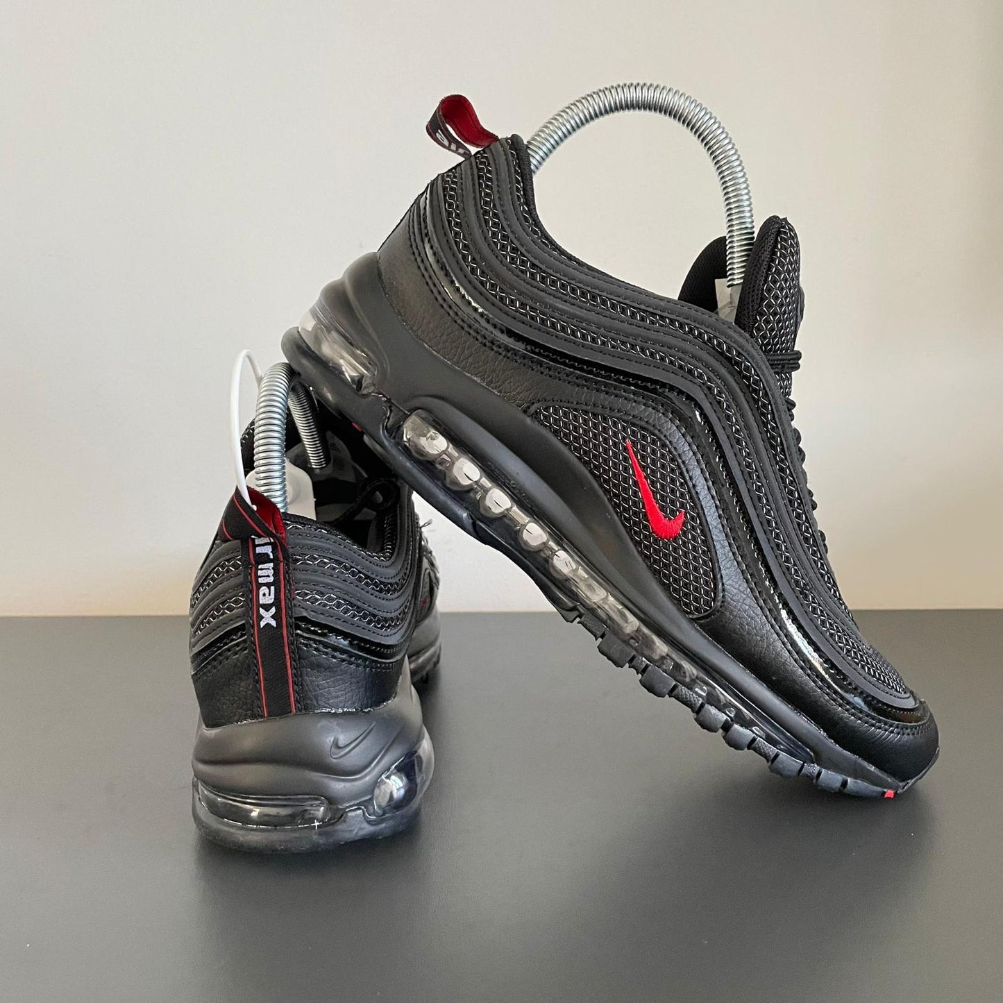 NIKE PATIKE Air Max 97 Black Metallic Silver