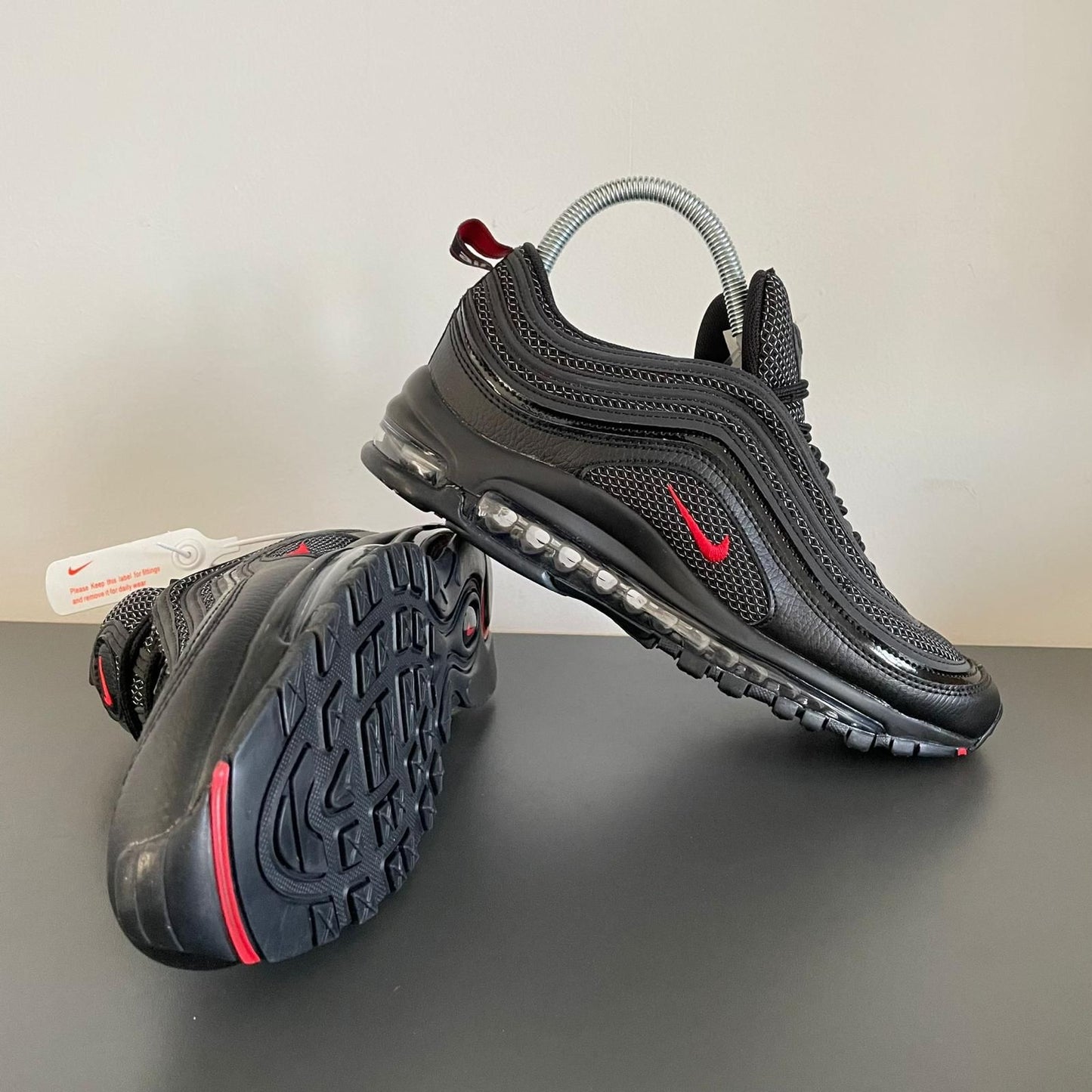 NIKE PATIKE Air Max 97 Black Metallic Silver